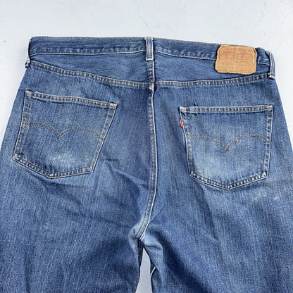 Levis 501 Vintage 80s Redline Selvedge USA XX Jeans Med Wash 42x34 Act 39x31
