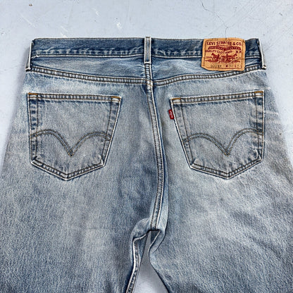 Levis 501 Vintage Y2K 90s XX Straight Leg Jeans Blue Light Wash 36x34 Act 33x30