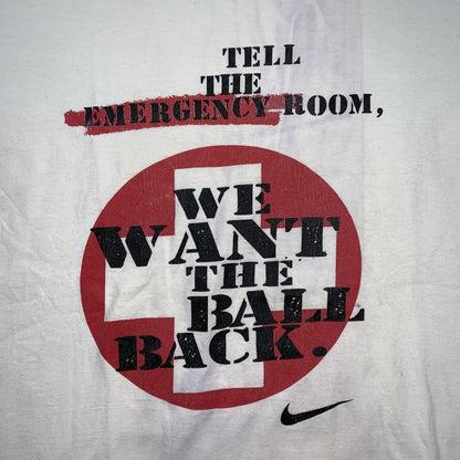 Vintage Nike T Shirt USA Rare Basic 90s Emergency Room Ball Back Tennis Gym