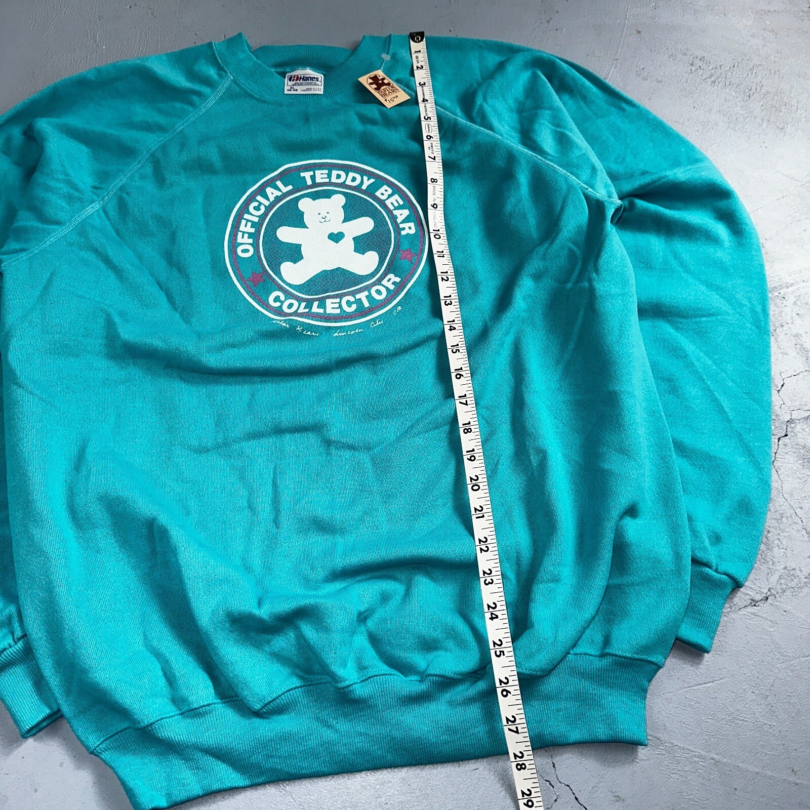 Hanes VTG Parlor Bears Crew Neck Sweatshirt Teddy Bear Collector TY 1980s XL