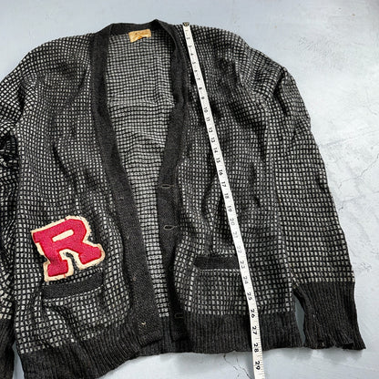 VTG Jantzen Textured Cardigan Adult XL Sweater 1950s Rockabilly No Buttons R