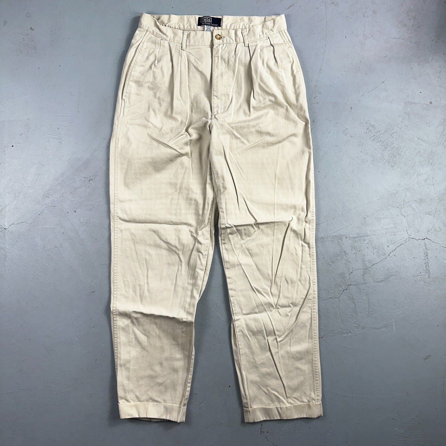 Polo Ralph Lauren Chino Pants Men's Size 29x31 Vintage Authentic Dry Goods