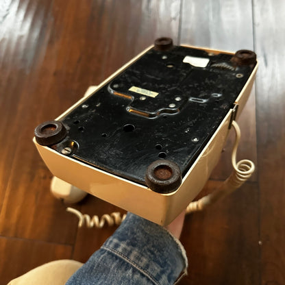 Beige Western Electric Bell System 2500 DM Desk Telephone Push Button Dialing