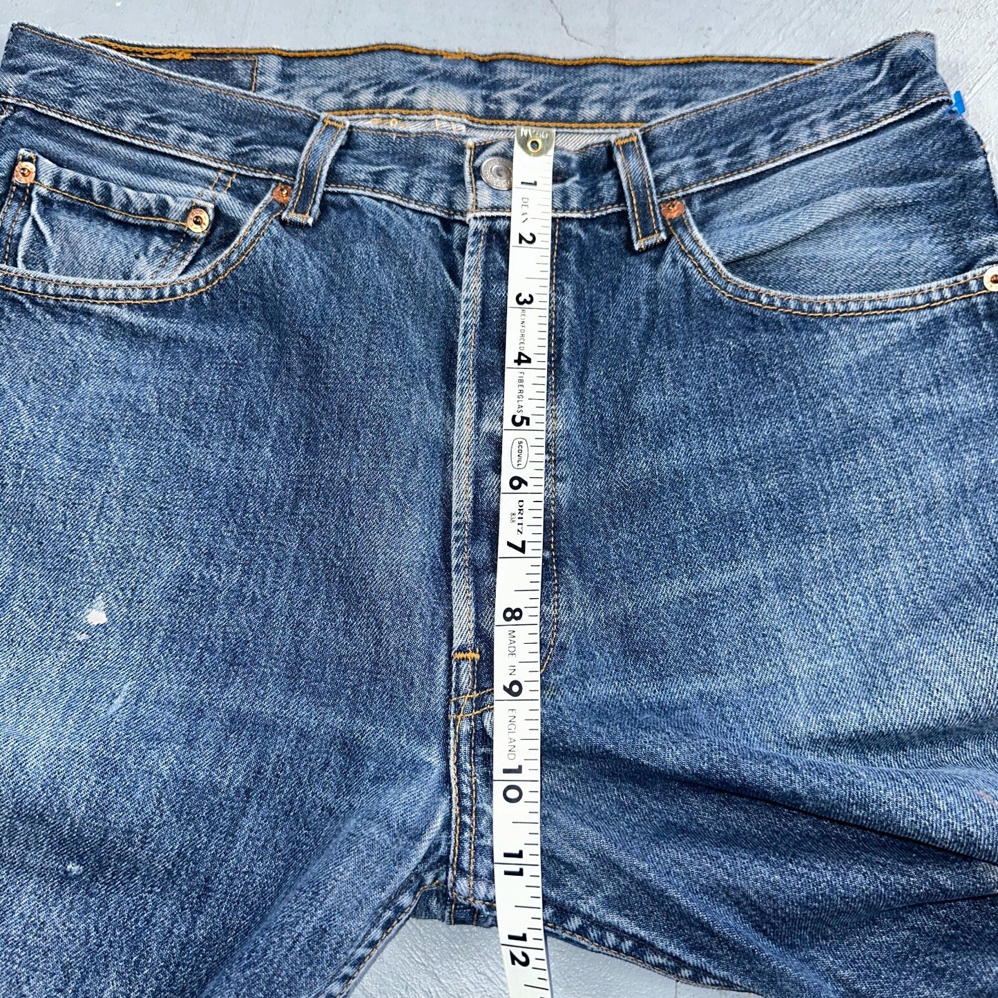 Levis 501 Vintage 90s XX Straight Leg Jeans Y2K Med Wash 33x36 Act 32x34