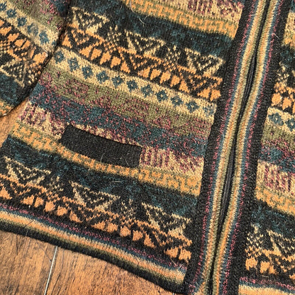 Icelandic style Alpaca wool sweater Vintage 80s 90s Artexo Pattern Crazy Cool