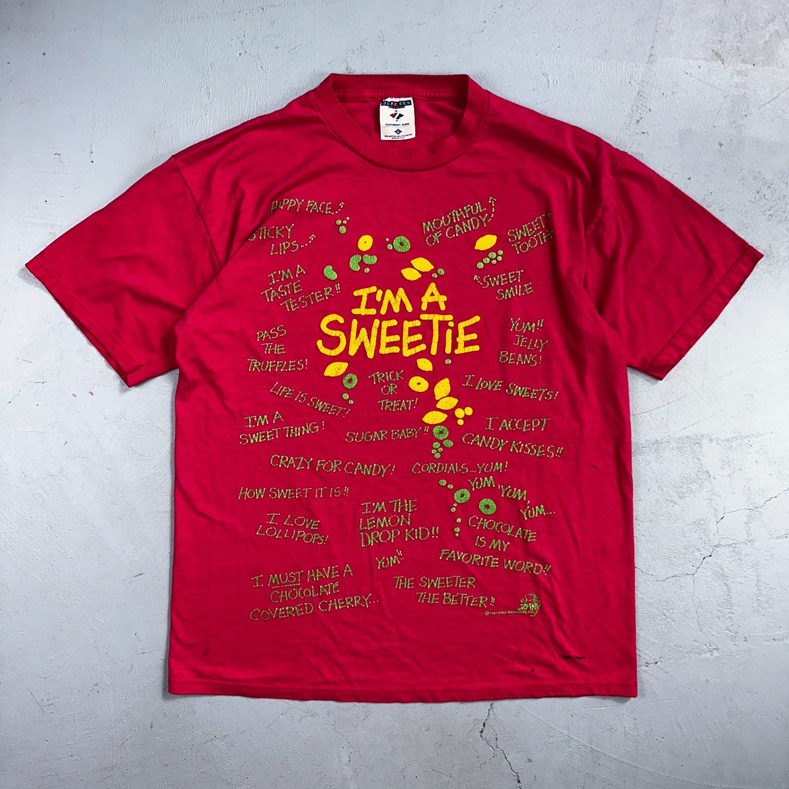 Halloween Pink Quote Funny VTG T Shirt Y2K Sweetie Candy Cute USA Scary Text