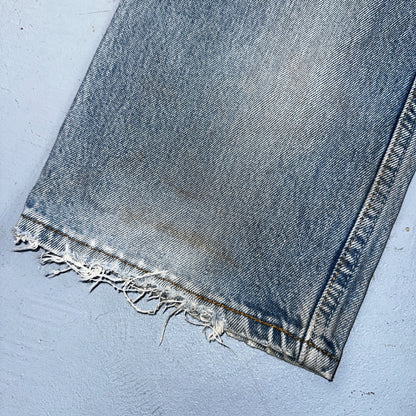 Levis 501 Vintage 90s USA XX Straight Leg Jeans Blue Light Wash 36x34 Act 34x33
