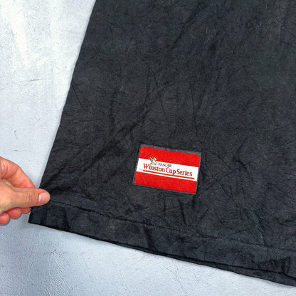 Nascar Racing FOTL 90s VTG T Shirt Winston Cup Fast Cars MPH Text XL Quote Black