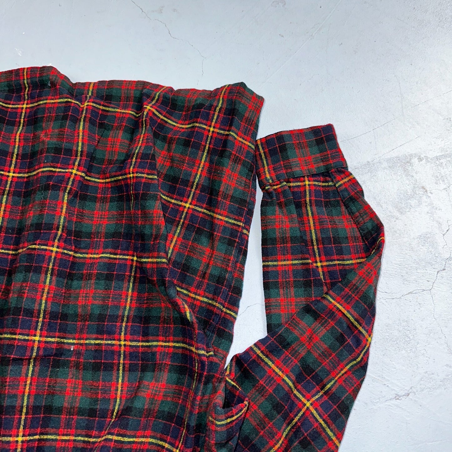 Pendleton 100% Virgin Wool Button Up Plaid Flannel Shirt Board VTG Thrashed 70s