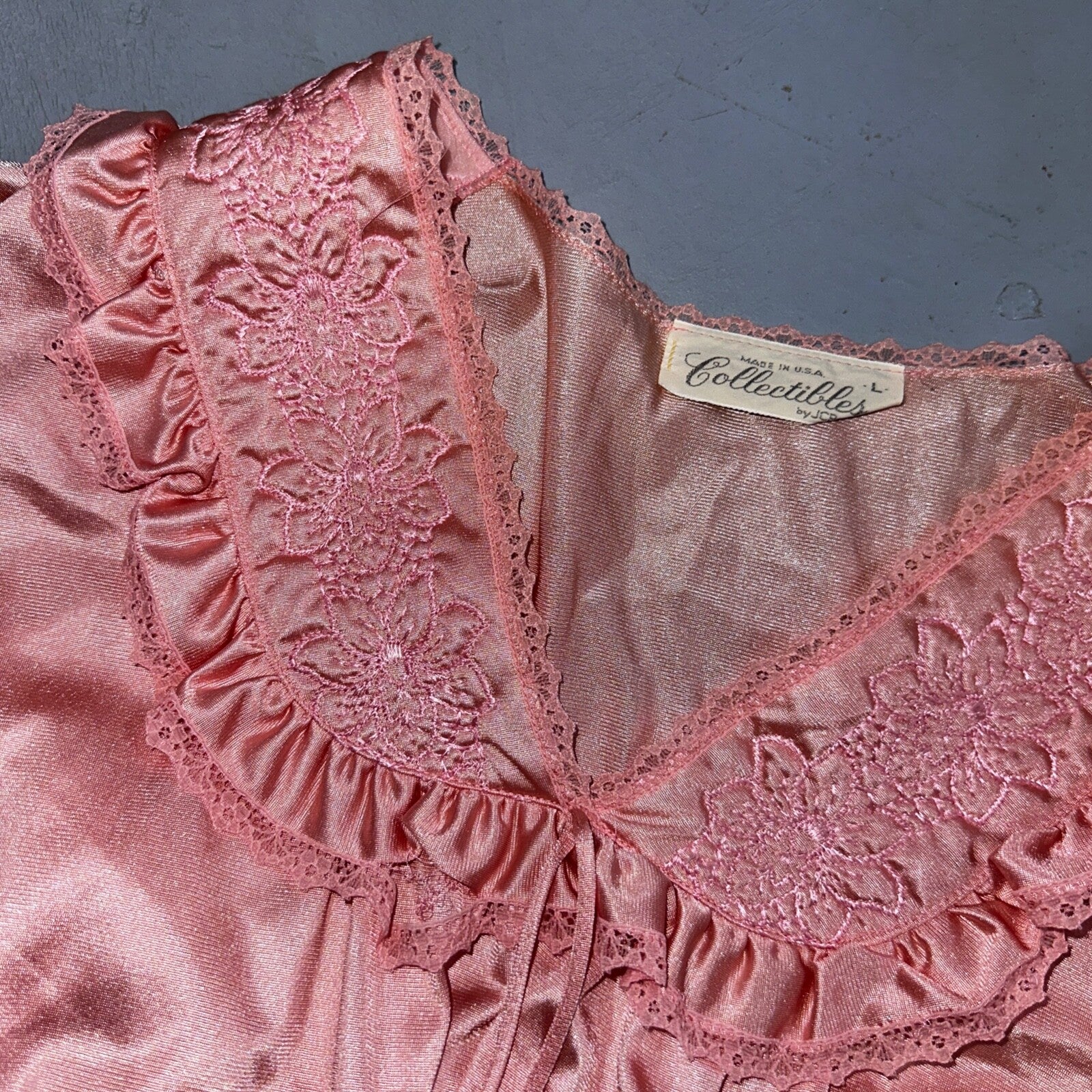 Vintage 70s JCPENNEY Classic Pajamas Pink 2 Pc 1970s Collectibles Large USA