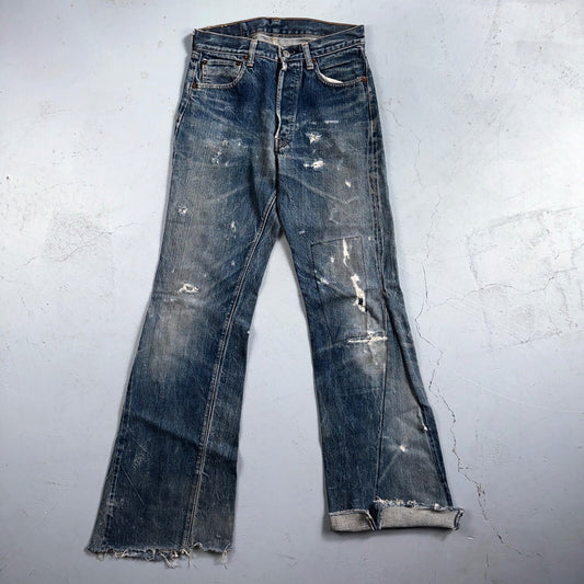 Levis 501 Big E Vintage 60s Redline Selvedge USA XX Boot Cut 517 Jeans Act 27x32