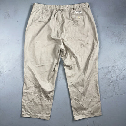 Polo Ralph Lauren Pants Mens 40x29 Brown Prospect Workwear Causal Preppy 38x25