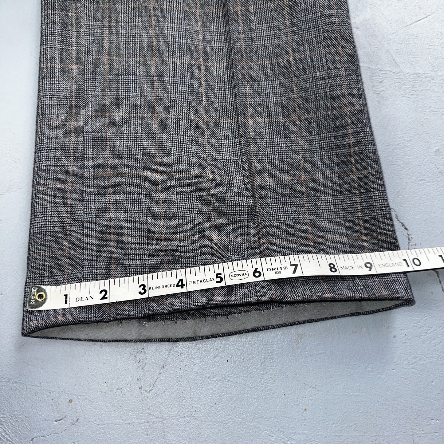 VTG Mens 3 PC Suit 42 Jacket Coat Pants Vest Plaid Rockabilly 70s 1970s Brown