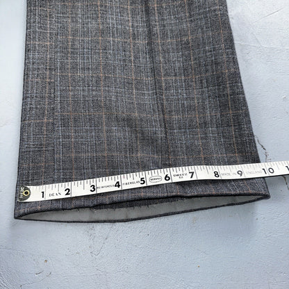 VTG Mens 3 PC Suit 42 Jacket Coat Pants Vest Plaid Rockabilly 70s 1970s Brown