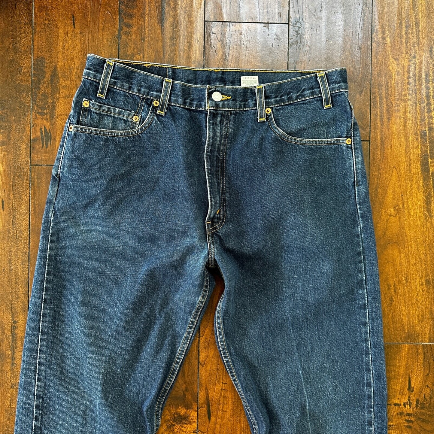 Levis 505 Vintage 90s Straight Leg XX Mexico Jeans 36x32 Med Wash 34x31