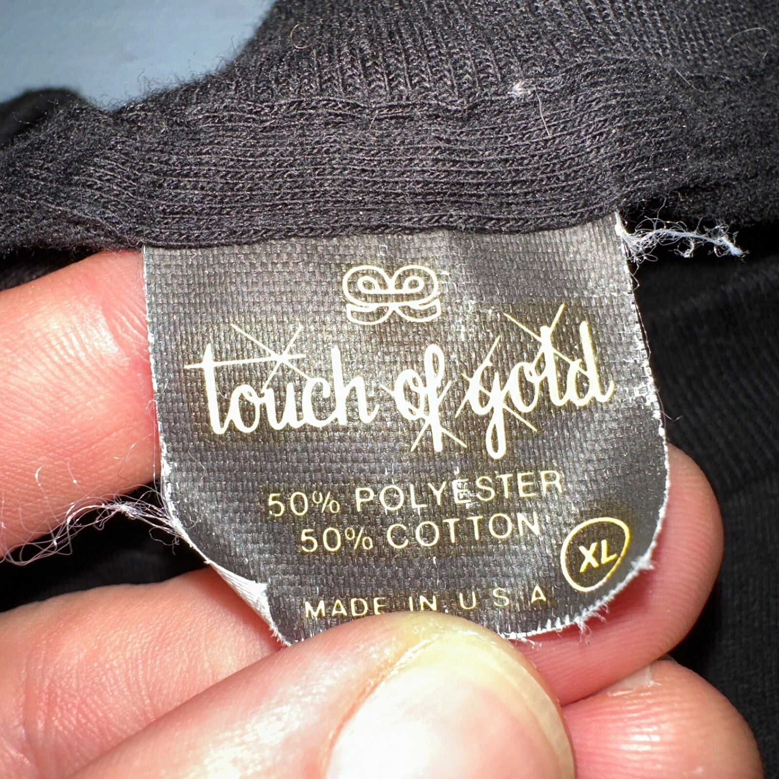 Cats Touch Of Gold Original VTG T Shirt 1981 Black Musical Rare Single Stitch