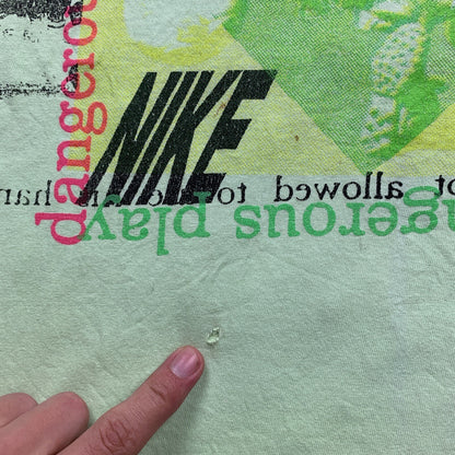 Vintage Nike T Shirt USA Rare Jordan Soccer 90s Running Green Sports Running