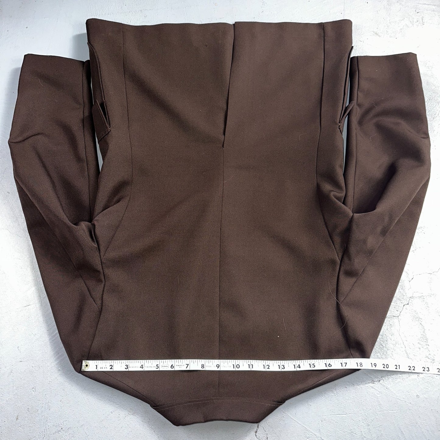 VTG Mens 2 PC Suit 40 Jacket Coat Pants Brown Levis Panatela Polyester 80s