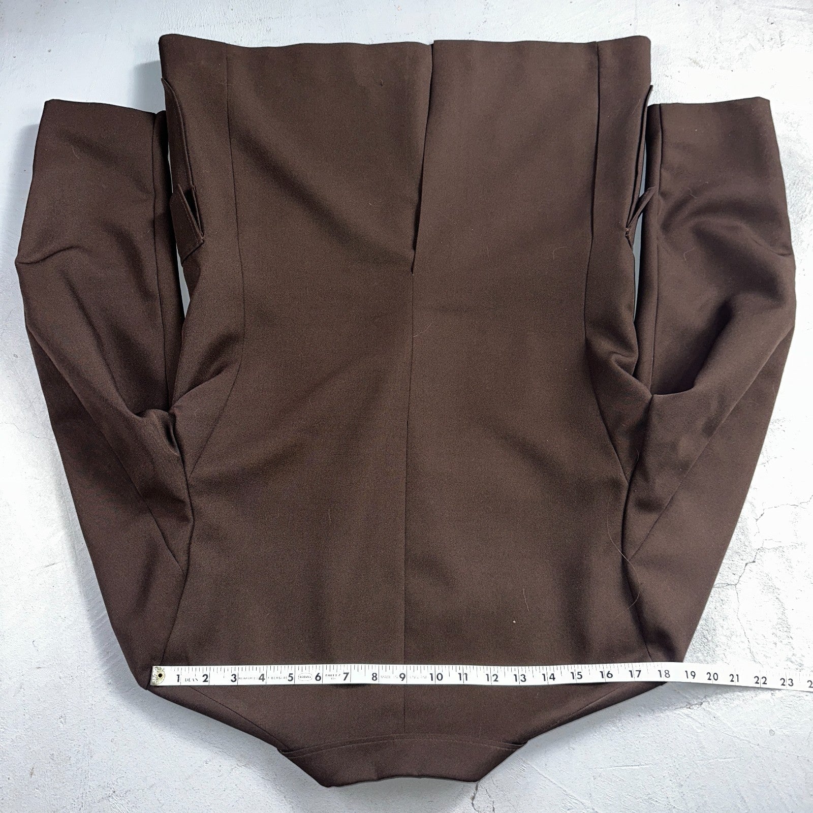 VTG Mens 2 PC Suit 40 Jacket Coat Pants Brown Levis Panatela Polyester 80s