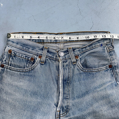 Levis 501 Vintage Y2K Europe Straight Leg Jeans 27x32 90s Light Wash Act 24x30