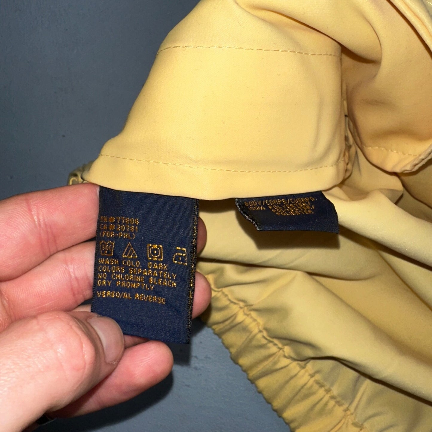 Tommy Hilfiger Golf Yellow Windbreaker Polyester Quarter Zip Pullover Small