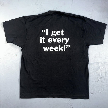 Bottom Line VTG T Shirt Funny Joke Quote Humor IT Every 90s Rap Frostburg Uni