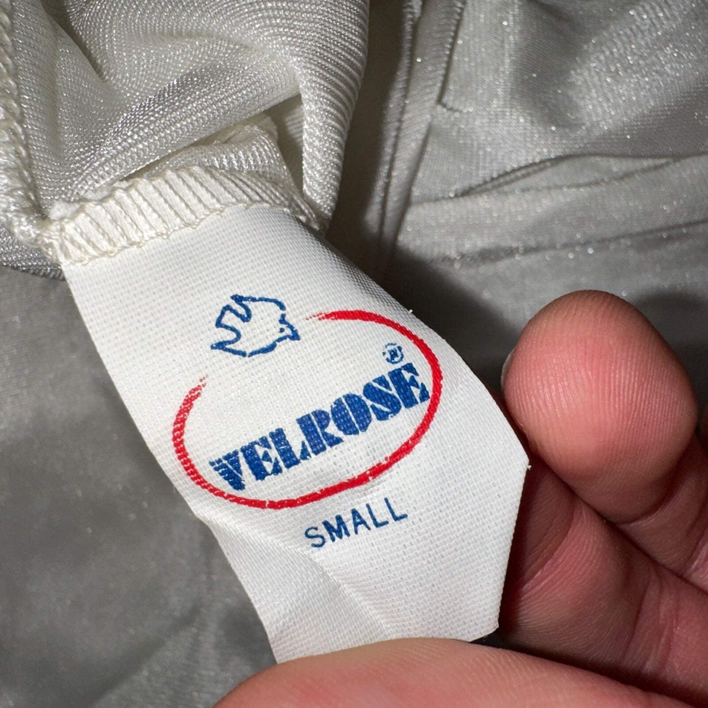 Velrose Women Slip Skirt Lace Hem Elastic Waist White Small VTG Lingerie