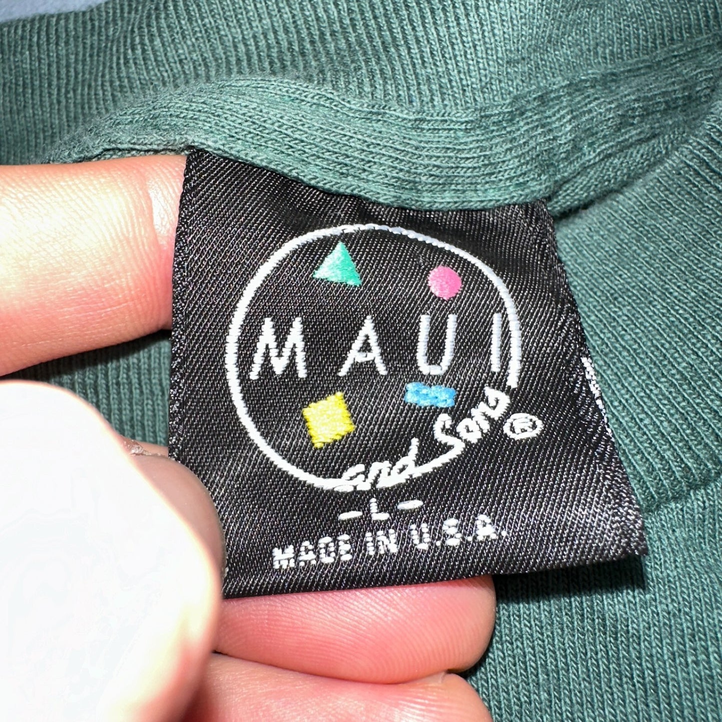 Maui & Sons Shark 90s VTG T Shirt Gameshark Ocean Hawaii USA Single Stitch