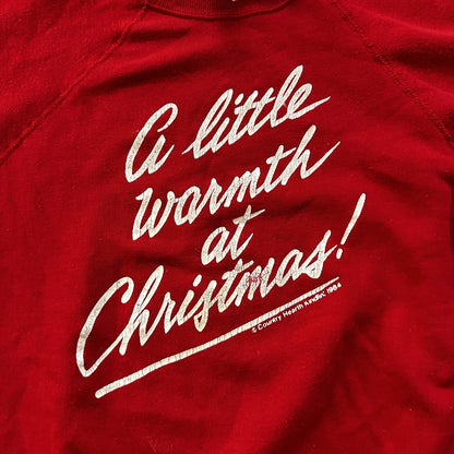 VTG Christmas Crewneck Sweatshirt 1980s Red Ugly Cute 80s Funny Loving Grandma