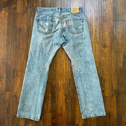 Levis 501 Vintage Y2K Straight Leg XX 2000s Jeans 36x32 Light Wash 36x30