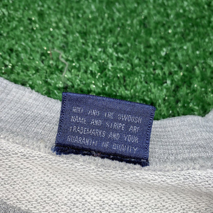 Nike Vintage Sweatshirt Gray Jumper Sweatpants Set Gray Tonal Center Swoosh 80s