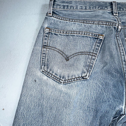 Levis 501 Vintage 90s Mexico Straight Leg Jeans Blue Light Wash 33x36 Act 31x32