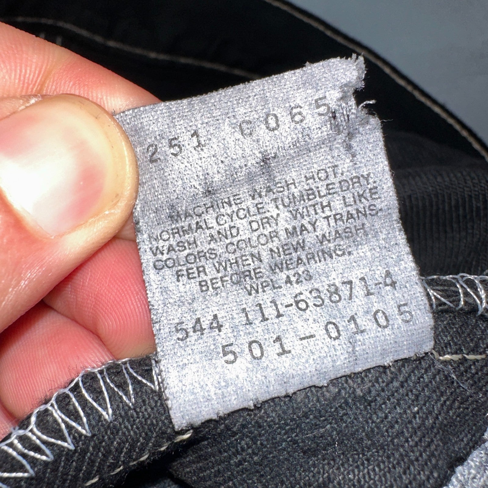 Levis 501 Vintage 90s XX Straight Leg Jeans Black Overdye Wash 36x30 Act 34x29