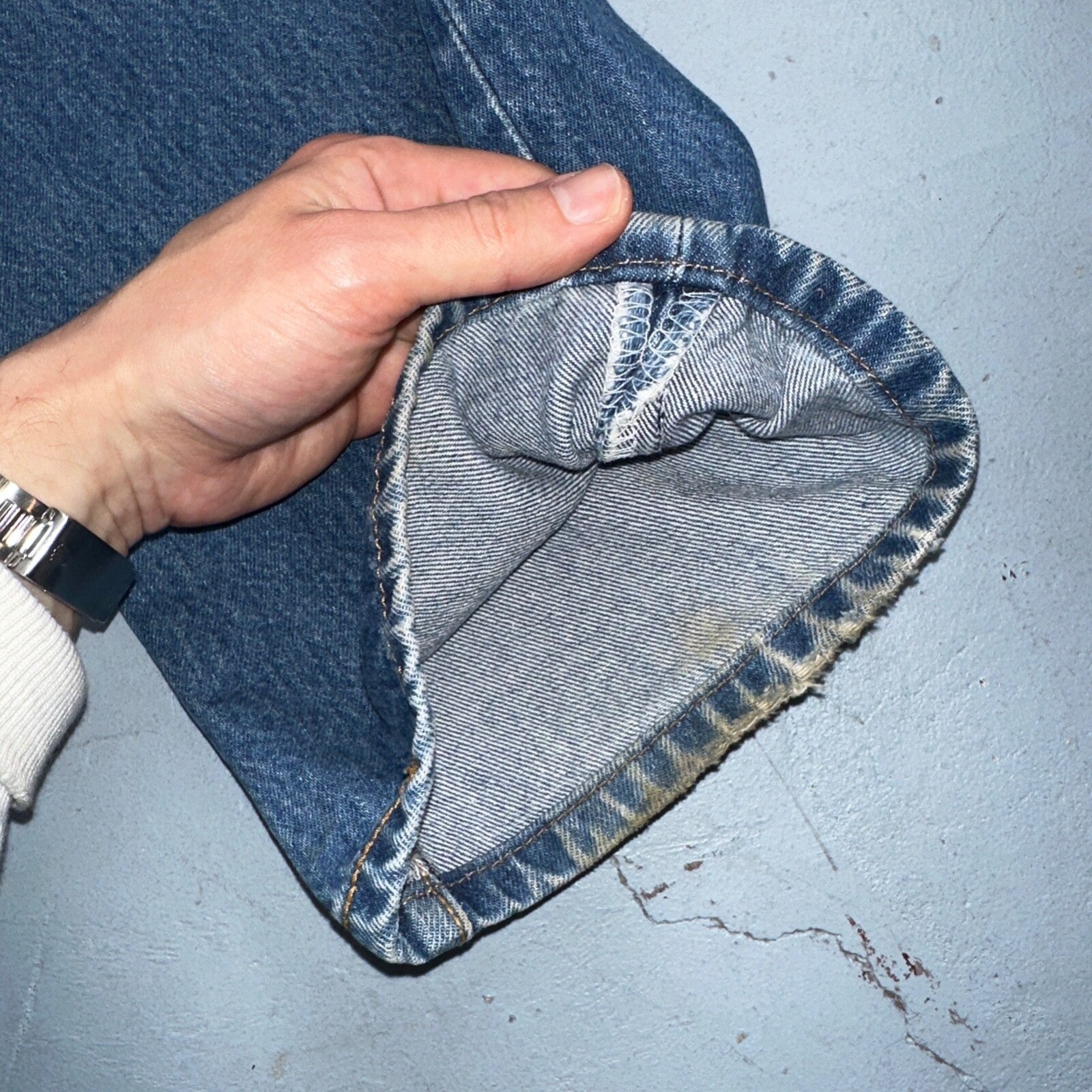 Levis 501 Vintage Y2K XX Straight Leg Jeans Blue Med Wash 42x32 Act 38x28