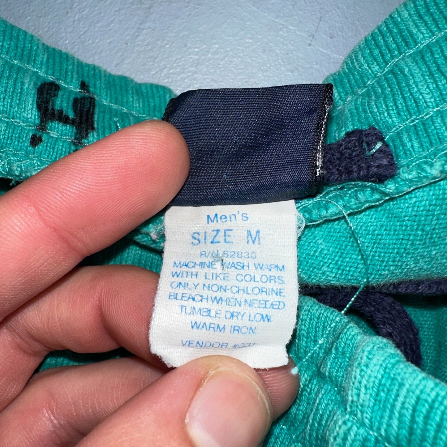 Vintage 90s Lands End Fleece Sweatpants Adult M Green Made In USA Champion