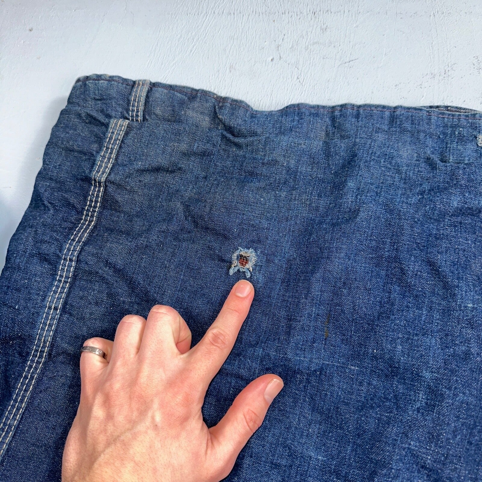 Vintage 60s Hercules Sears Roebuck And Co Denim Chore Jacket Coat Lined Detroit