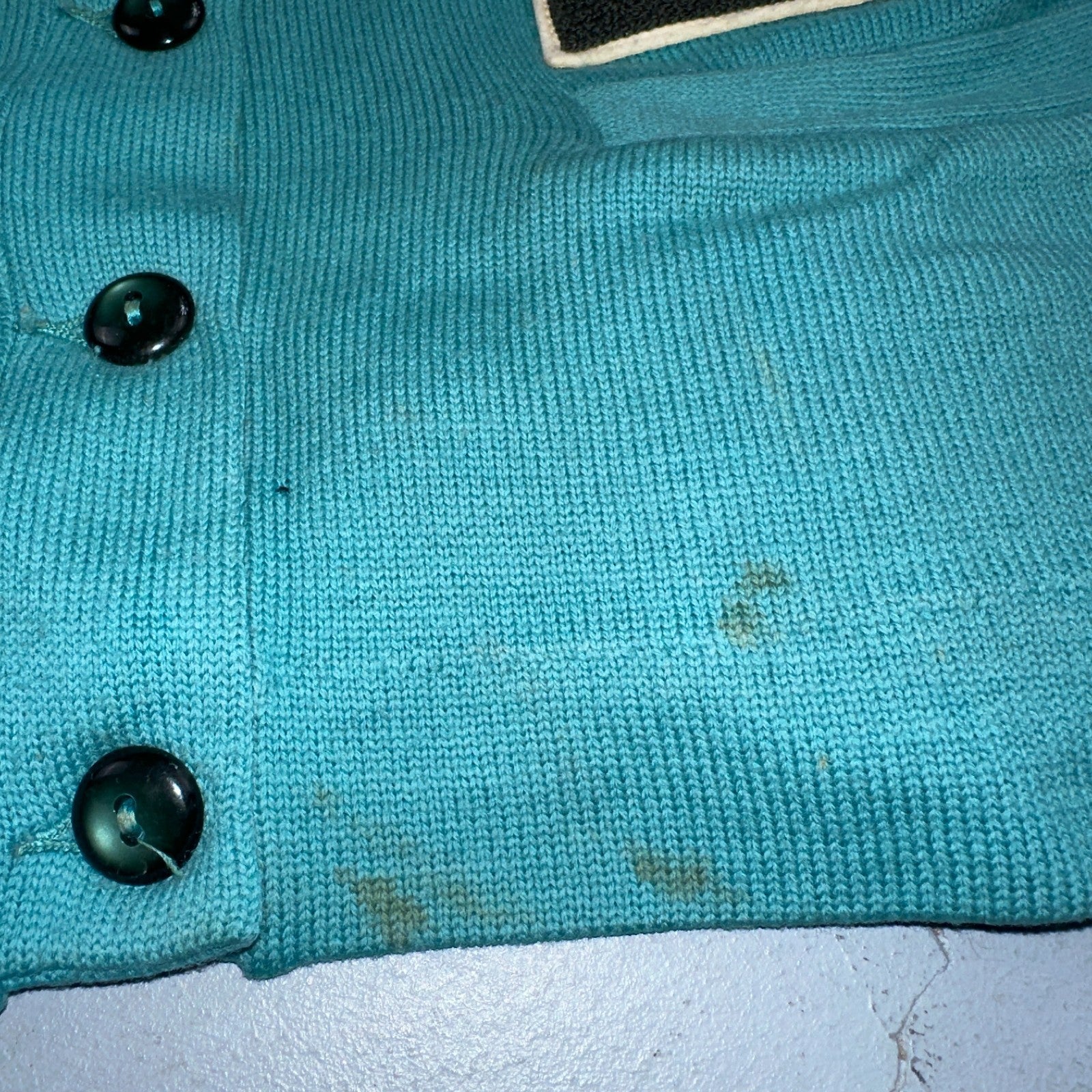 VTG Albion Award Sweater Varsity Letterman Button Cardigan Rockabilly UNC Knit