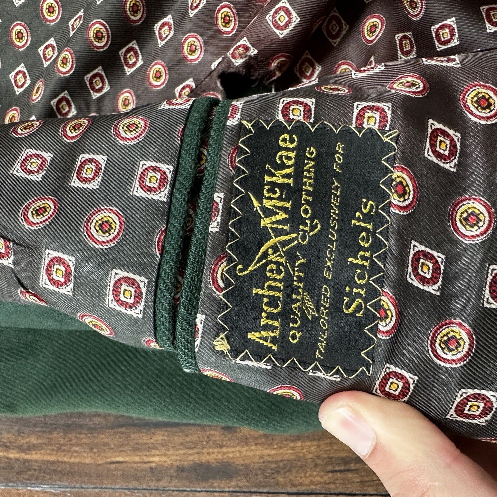 1960s 1970s Green Cashemere Sport Jacket VTG Mens Suit 44 34x32 Rockabilly Gray