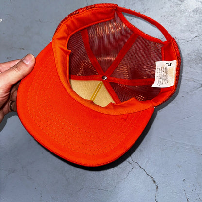 OSU Oregon State Beavers VTG Hat Cap Snapback Orange White 80s PDX Corvallis