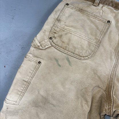 Carhartt VTG Double Knee Carpenter Pants USA B01 Brown Thrashed 34x34 Act 32x32