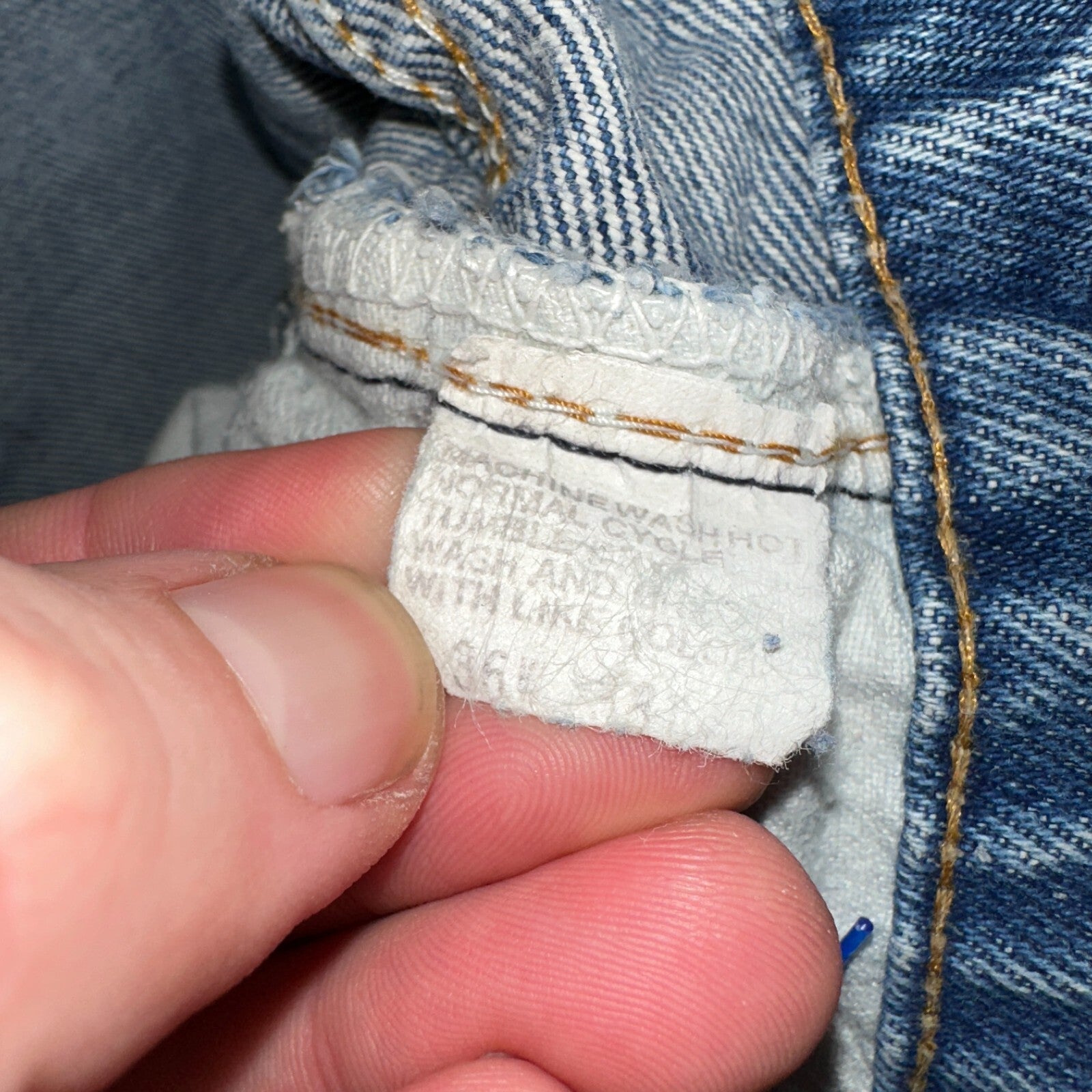 Levis 517 Vintage 80s USA Red Tab Bootcut Flare Blue Denim Jeans Act 34x30