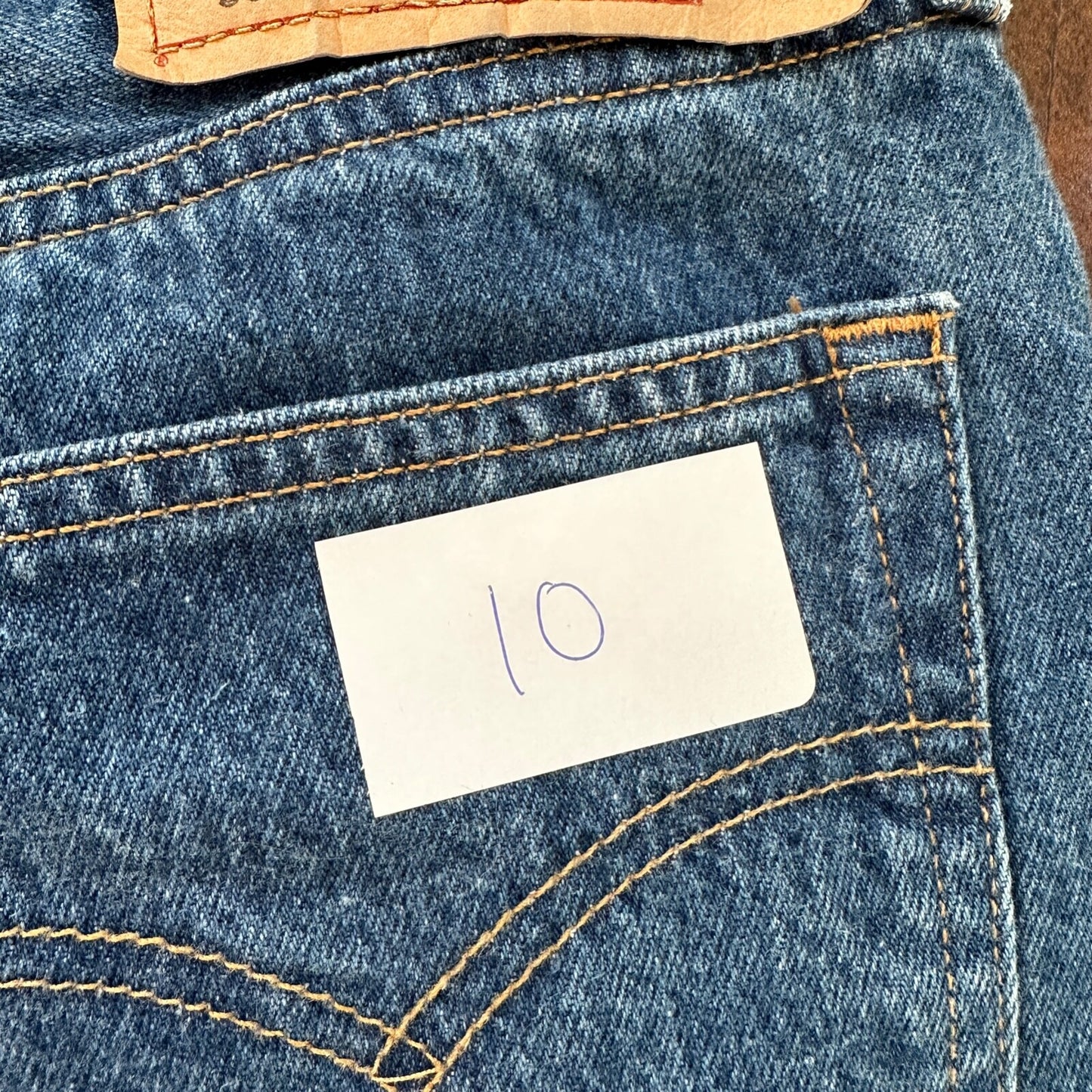 VTG Levis 501 XX Button Fly 90s USA Jeans Denim Straight Capri 34x30 Act 31x25