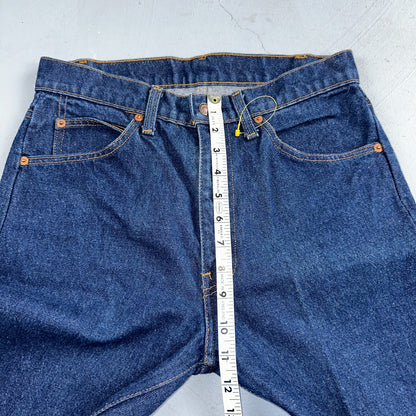 Levis 505 Vintage 80s USA Orange Tab Jeans 30x34 Blue Dark Wash 501 Act 29x28