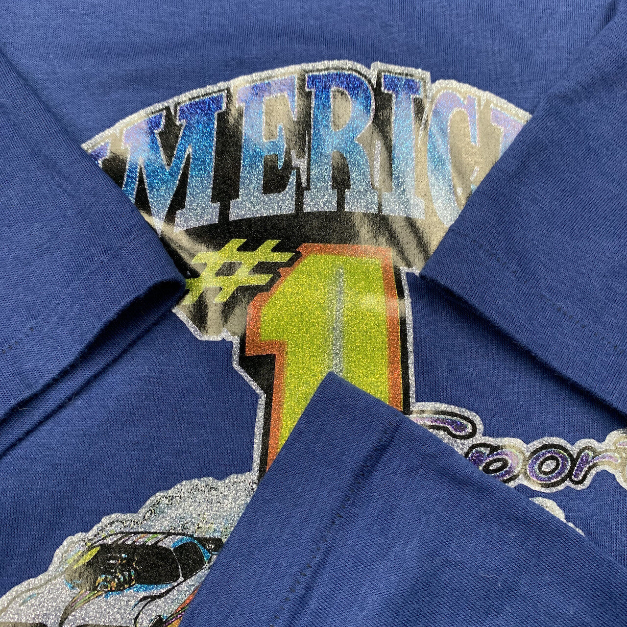 Drag Racing Vintage T Shirt 70s Iron On Gay Pride LGBTQ Sports Racing Sparkle