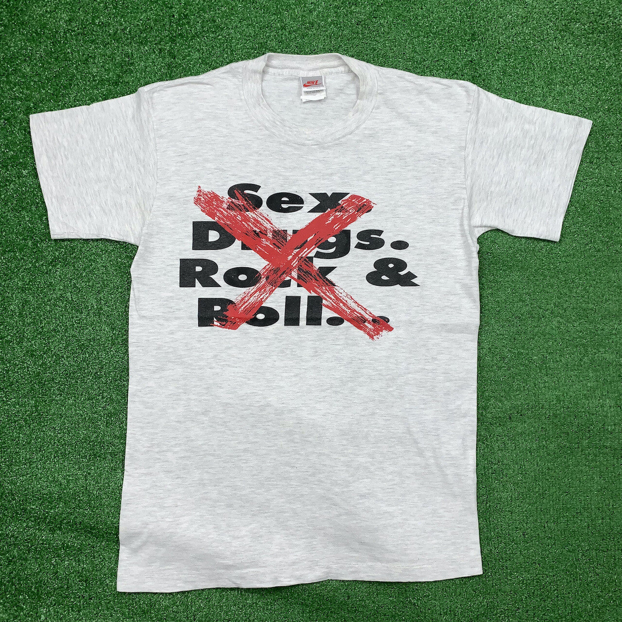 Nike Vintage T Shirt Mens Last Vice S*x Drugs Rock N Roll Music Jordan Rap X