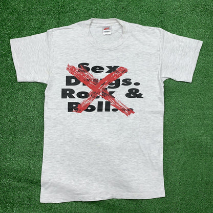 Nike Vintage T Shirt Mens Last Vice S*x Drugs Rock N Roll Music Jordan Rap X