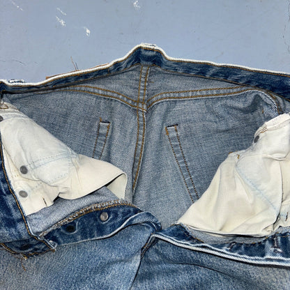 Levis 501 Vintage 80s Redline Selvedge USA XX Jeans Med Wash 28x34 Act 26x30