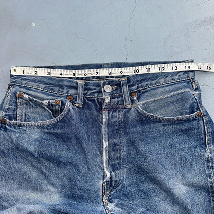 Levis 501 XX Big E Vintage 50s Redline Selvedge USA XX Reworked Jeans 29x29