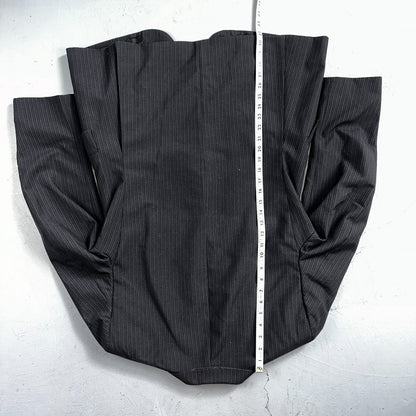 VTG Mens 3 PC Suit 42 Jacket Coat Pants Black Vest Rockabilly 70s American Trend