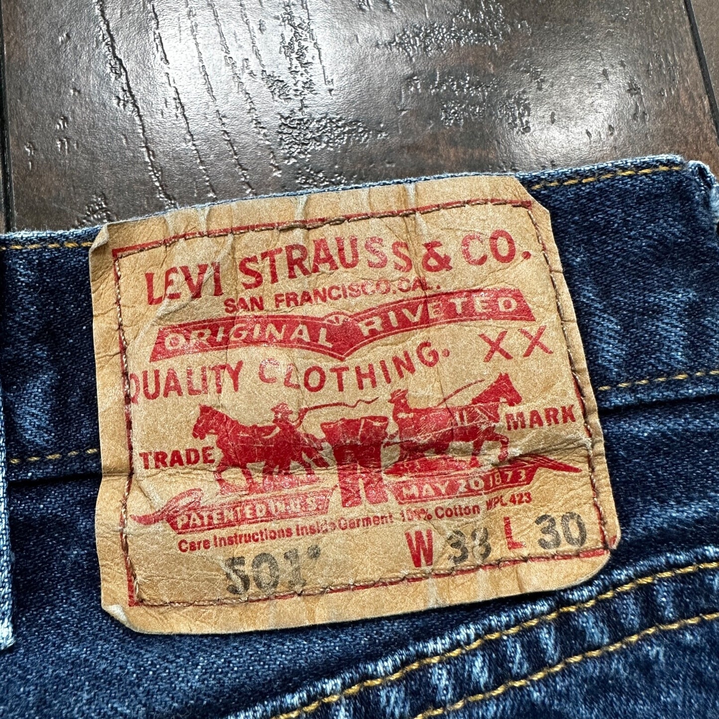 Levis 501 Vintage Y2K Straight Leg XX 2000s Jeans 38x30 Med Wash Act 36x27